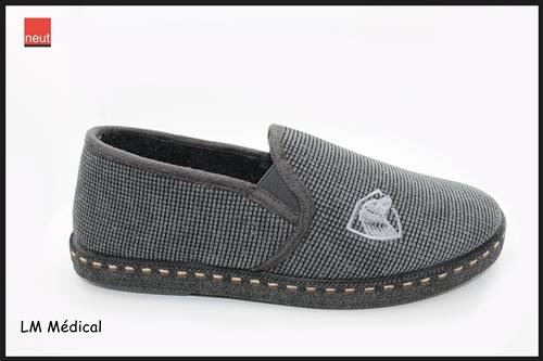 Chaussons homme " TRISTAN anthracite"
